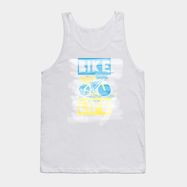 Retro bike graphic life Tank Top by Polypie